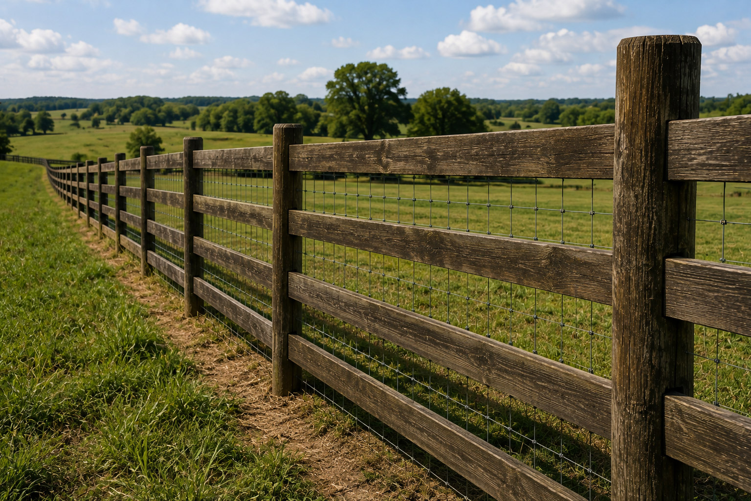 Agricultural and construction fencing installation