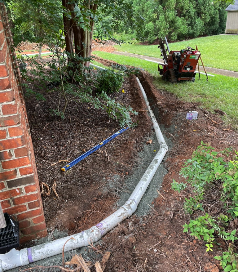 Sediment basin installation and site excavation